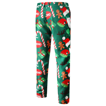 Men's Colorful Christmas Vest Suit #2TZMK50 - Suits | Multicolour / M