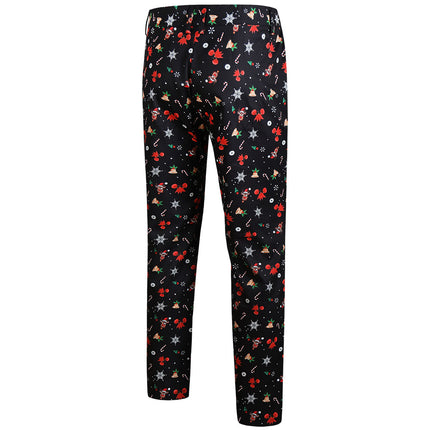 Men's Christmas Printed Vest Suit #2TZMK634 - Suits | Multicolour / M
