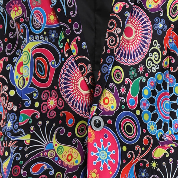 Men's Bold Print Blazer #X1213