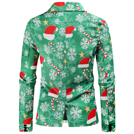 Men's Christmas Printed Suit #2TZ53 - Suits | Multicolour / M