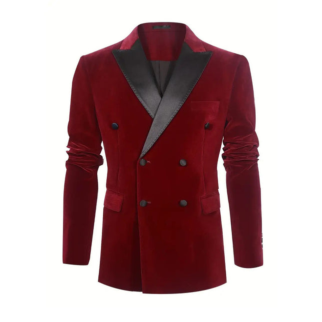 Men's Elegant Velvet Blazer #25061774 - Blazers | Wine / S