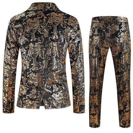 Men's Royal Gilded Suit #2TZ-XX2590 - Suits | Multicolor / M