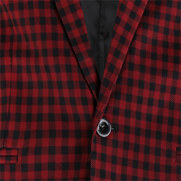 Men’s Plaid Suit #2TZ6032