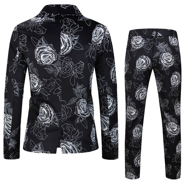 Men's Geometric Print Suit #2TZ-XX176