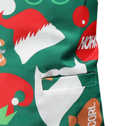 Men's Colorful Christmas Vest Suit #2TZMK50 - Suits | Multicolour / M