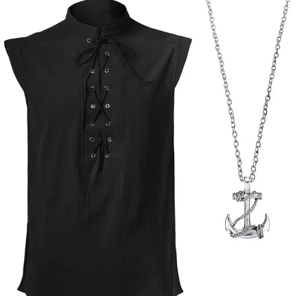 Men's Sleeveless Shirt #25061240 - | Black / S
