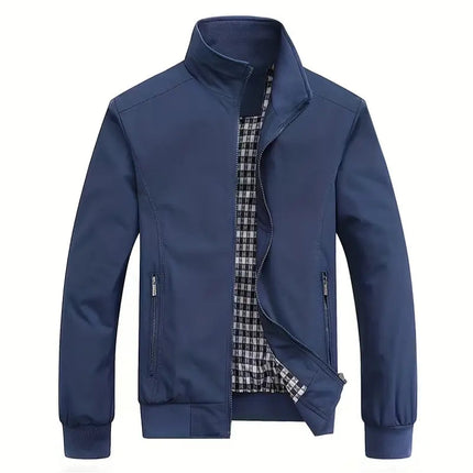 Men's Casual Pilot Jacket #25061024 - | Blue / S