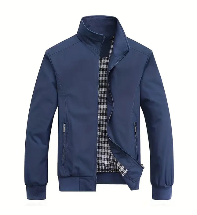 Men's Casual Pilot Jacket #25061024 - | Blue / S