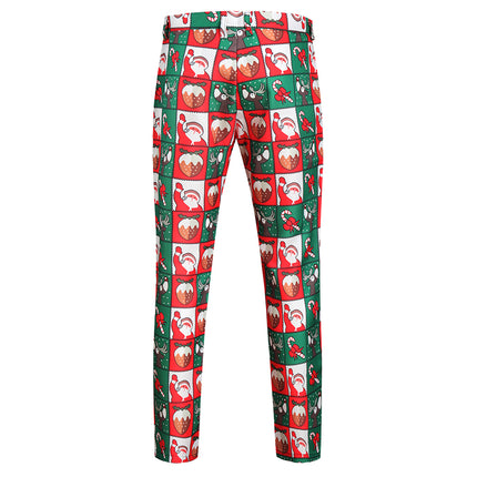 Men's Christmas Colorful Print Pants #XK37 - Pants | Multicolour / M