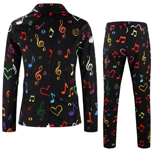 Men's Colorful Printed Suit #2TZ-XX1135 - Suits | Multicolour / M