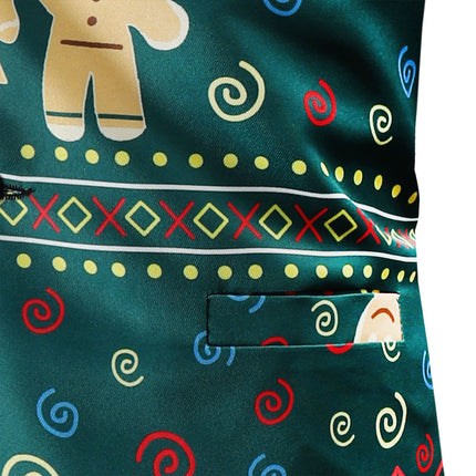 Men's Printed Vest Suit #2TZMK52 - Suits | Multicolour / M