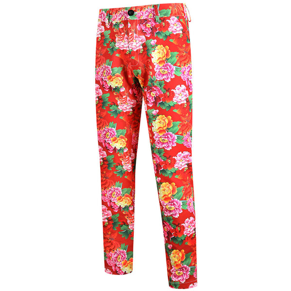 Floral Pattern Leisure Trousers