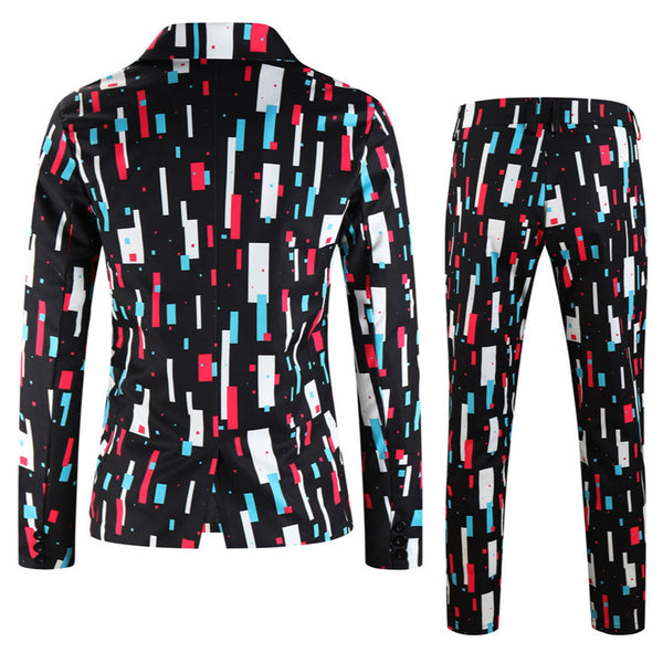 Men's Geometric Block Suit #2TZ-XX1138