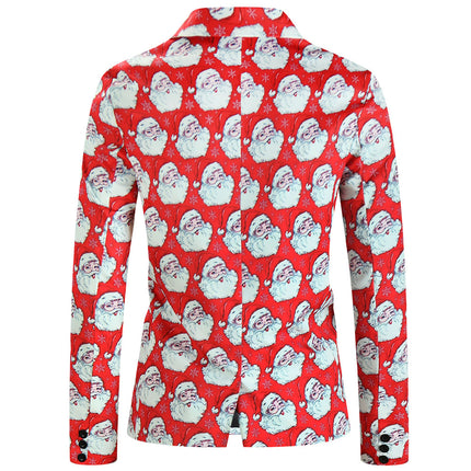 Men's Christmas Printed Suit #2TZ643 - Suits | Red / M