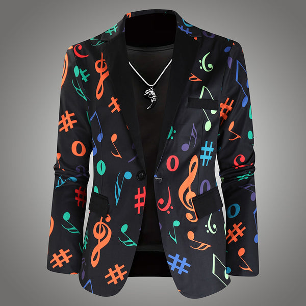 Men High Quality Print Blazers