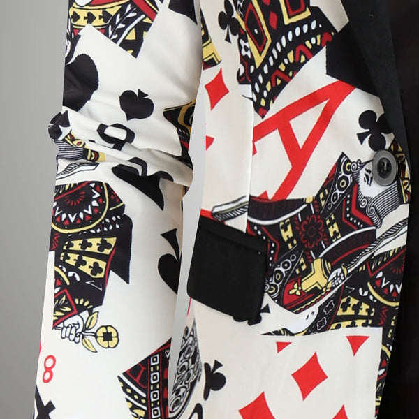Men High Quality Print Blazers