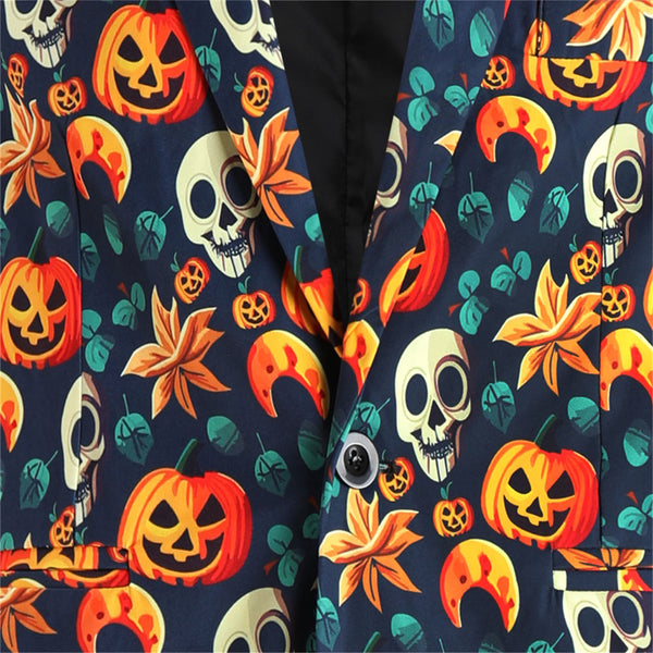 Men's Halloween Pumpkin Blazer #X125