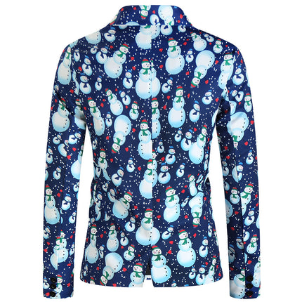 Men's Christmas Snowman Suit #2TZ645 - Suits | Blue / M