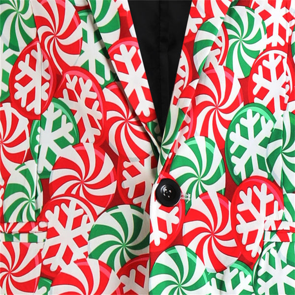 Men's Colorful Printed Blazer #X127
