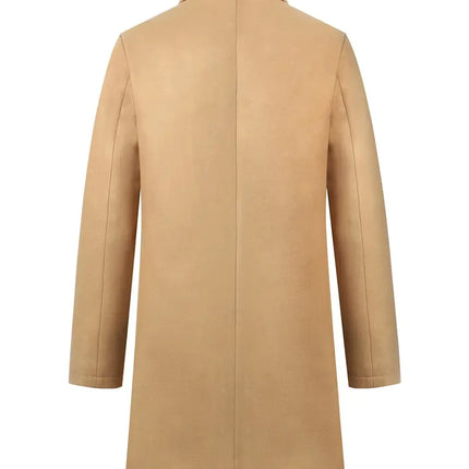Men's Elegant Overcoat #25061025 - | Black / S