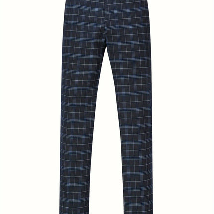 Men's 3pcs Plaid Suit #25061771 - Suits | Blue / XS