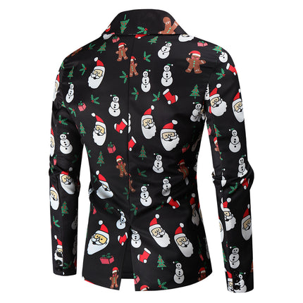 Men's Printed Three Piece Suit #3TZMK46 - Suits | Multicolour / M