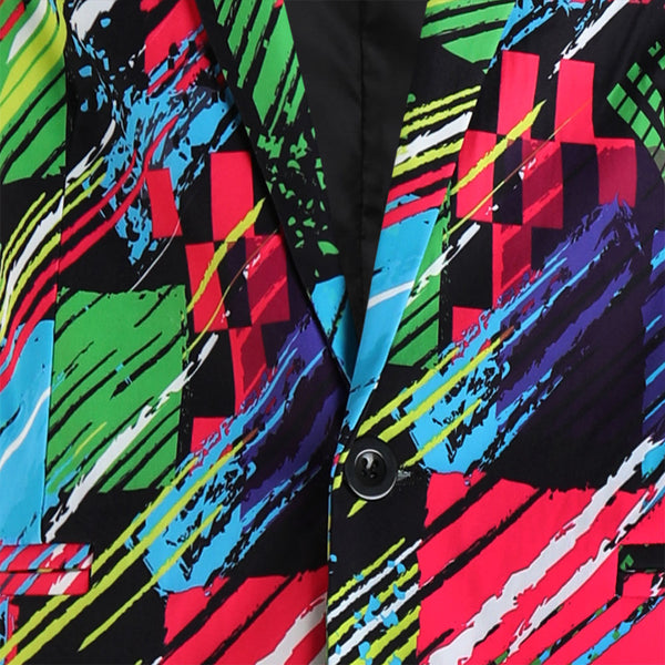 Men's Colorful Gradient Blazer #X1215
