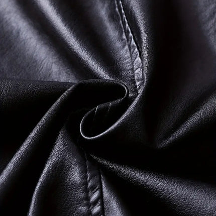 Men's Leather Jacket #25061245 - | Burgundy / 2XS