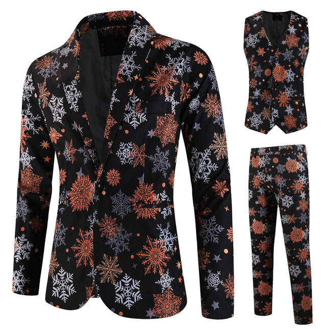 Men's Christmas Three Piece Suit #3TZMK659 - Suits | Multicolour / M
