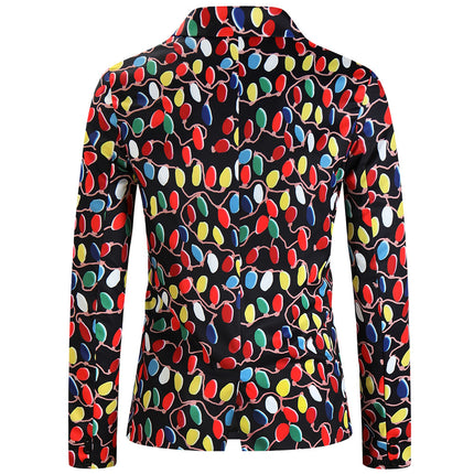 Men's Colorful Printed Suit #2TZ635 - Suits | Multicolour / M