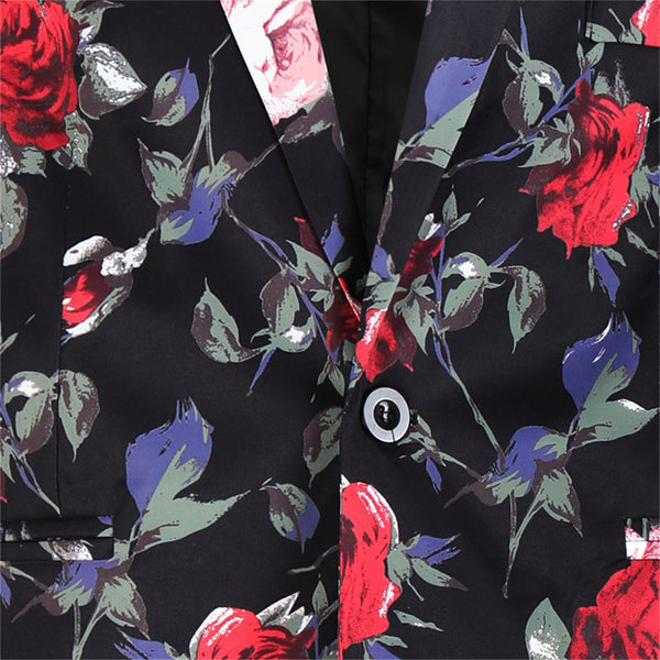 Men's Floral Print Suit #2TZ180
