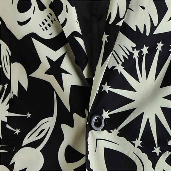 Men's Edgy Printed Blazer #X330