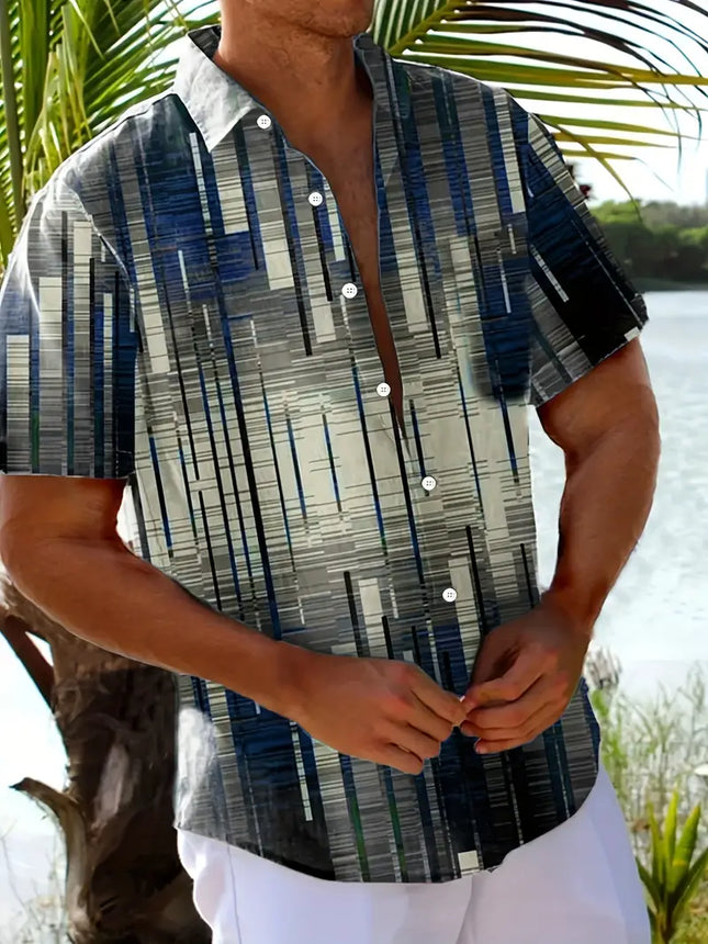 Men's Summer Print Shirt #25060915 - | Color2 / L