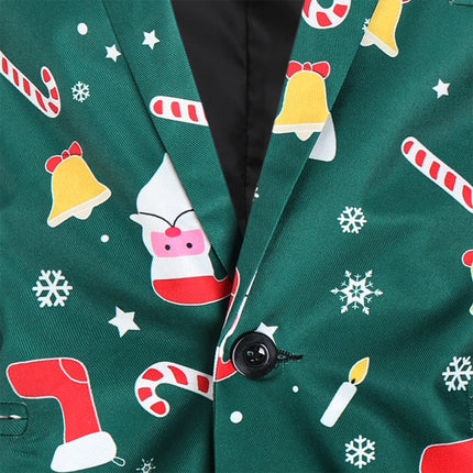 Men's Print Three Piece Suit #3TZMK38 - Suits | Multicolour / M