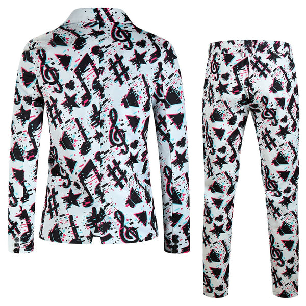 Men's Multi-color Printed Suit#2TZ-XX316