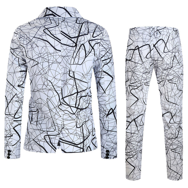 Men's Multi-color Printed Suit#2TZ-XX316