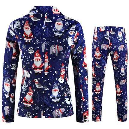 Men's Christmas Printed Suit #2TZ657 - Suits | Multicolour / M