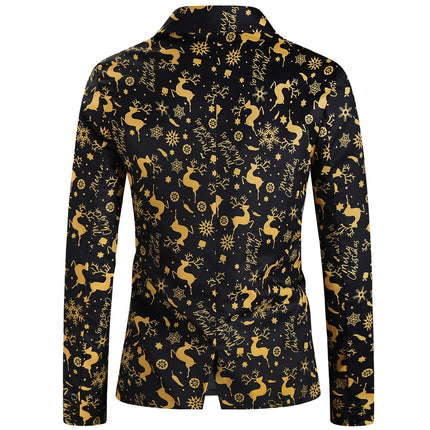 Men's Christmas Printed Suit #2TZ631 - Suits | Multicolour / M