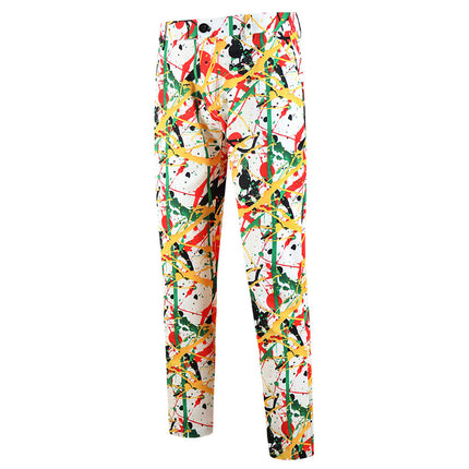 Men’s Artistic Print Pants #XK1102 - Pants | Multicolour / S