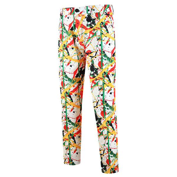 Men’s Artistic Print Pants #XK1102