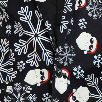 Men's Christmas Printed Suit #2TZ642 - Suits | Black / M