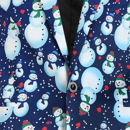 Men's Christmas Snowman Suit #2TZ645 - Suits | Blue / M