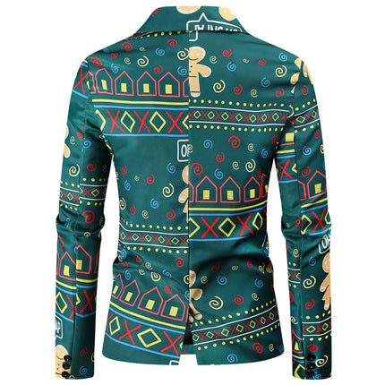Men's Vintage Print Suit #2TZ52 - Suits | Multicolour / M