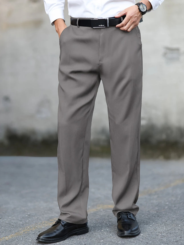 Men's Classic Straight Pants #25627025 - Pants | Deep gray / S