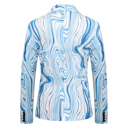 Men's Geometric Print Blazer #25062078 - Blazers | Color1 / S