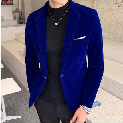Men's Velvet Blazer #25627022 - Blazers | Blue / M