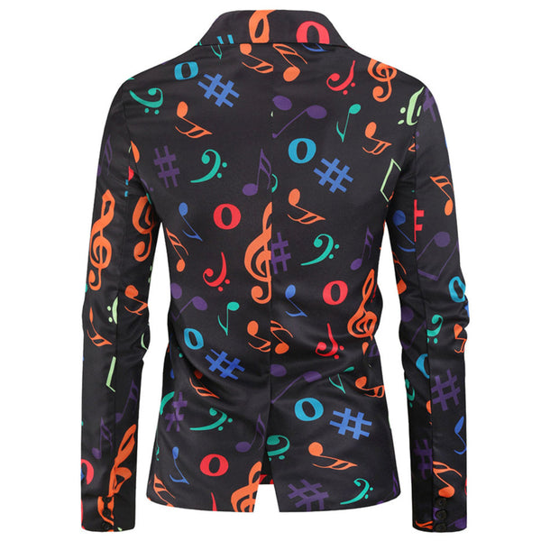 Men’s Stylish Printed Blazer #X138