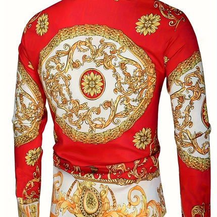Men's Luxury Baroque Shirt #25625018 - | Green / S