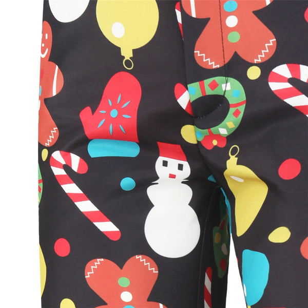 Men's Christmas Colorful Print Pants #XK32