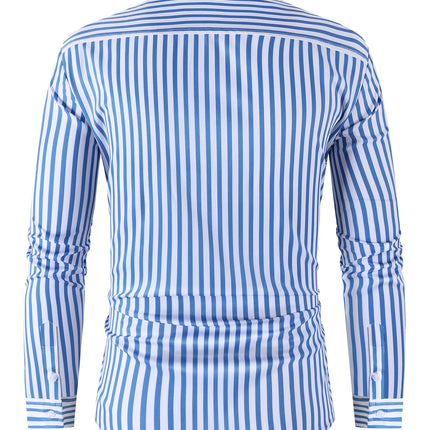 Men's Striped Shirt #25062405 - | Sky Blue / S